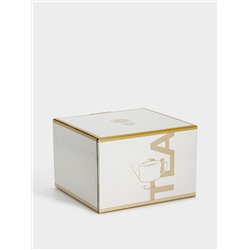 Чайник заварочный, 1,2 л, фарфор N, белый, с золотистым орнаментом, Golden