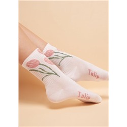Kurze Sportsocken mit Blumenmuster Eco
