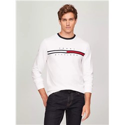 Embroidered Flag Logo Long-Sleeve T-Shirt