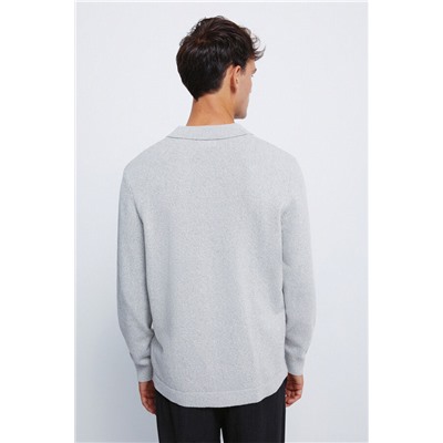 Jersey cuello polo botones