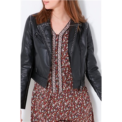 Chaqueta biker Negro