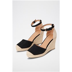 Sandalias de cuña Negro