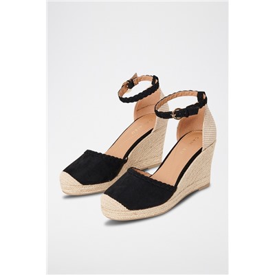 Sandalias de cuña Negro