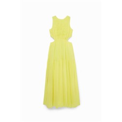 Vestido cut-out amarillo