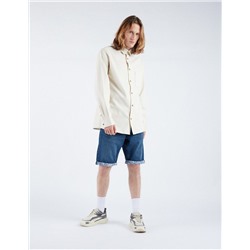 Printed Base Straight Fit Denim Shorts, Men, Dark Blue