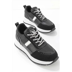 Bambi Siyah Kadın Sneaker K01703022009