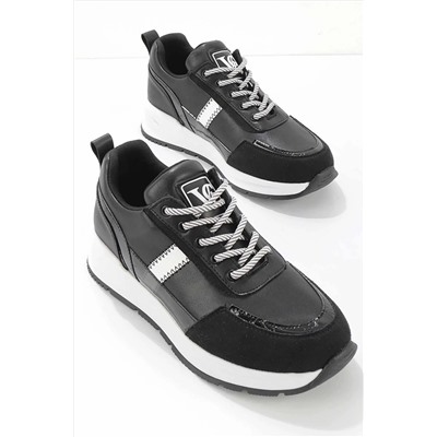 Bambi Siyah Kadın Sneaker K01703022009