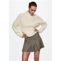 Falda lana tablas -  Mujer | MANGO OUTLET Melilla