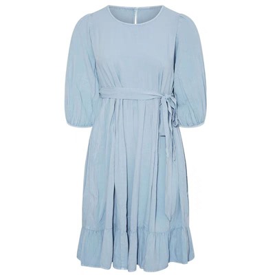 Парящее летнее  платье  Plus Size  В красивом нежно голубом цвете 💙