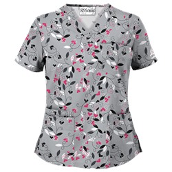 UA Nature's Heart Silver Scrub Top