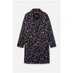 Abrigo recto animal print