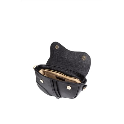 Bolso de piel Negro y dorado - Firenze Artegiani