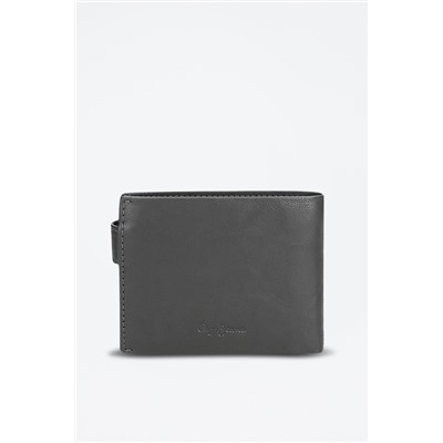 Cartera de piel Chief Gris oscuro