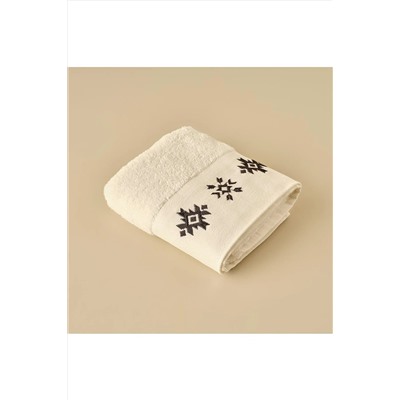 Bella Maison Krem %100 Pamuk Ethnic Yüz Havlusu Krem (50x75 cm) 6004YHAV0081