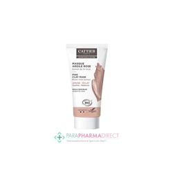 Cattier Argile Rose Masque Extrait de Lin Brun Bio 30ml