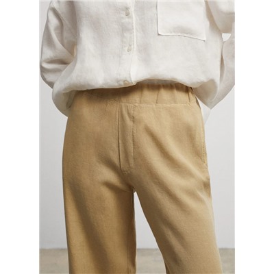 Pantalones de lino -  Mujer | MANGO OUTLET Melilla