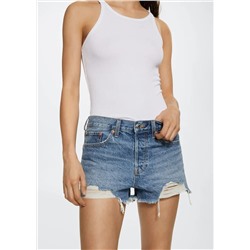 Shorts vaqueros rotos -  Mujer | MANGO OUTLET Melilla