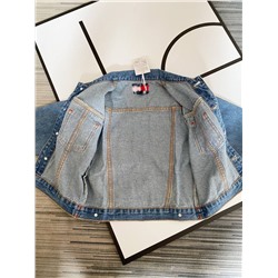 Tomm*y Hilfige*r  👕  джинсовка для мальчиков и девочек, модель oversize