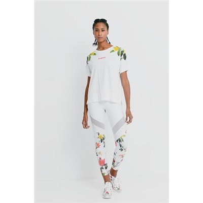 Camiseta floral 100% algodón