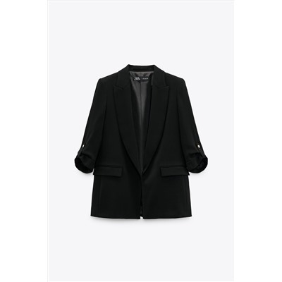 BLAZER WITH ROLLED-UP SLEEVES