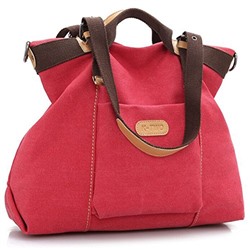 Z-joyee Women Shoulder bags Casual Vintage Hobo Canvas Handbags Top Handle Tote Crossbody Shopping Bags