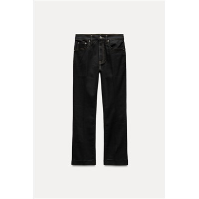 ZW COLLECTION BOOTCUT HIGH-WAIST CROPPED JEANS