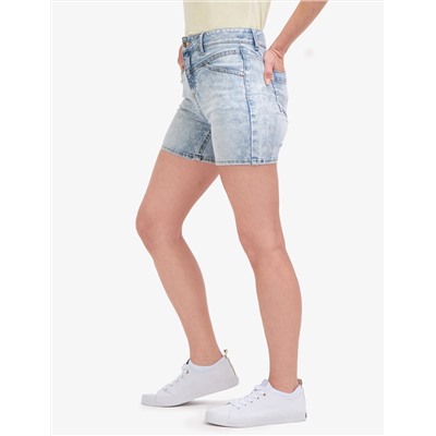 HIGH RISE VINTAGE YOKE DENIM SHORTS