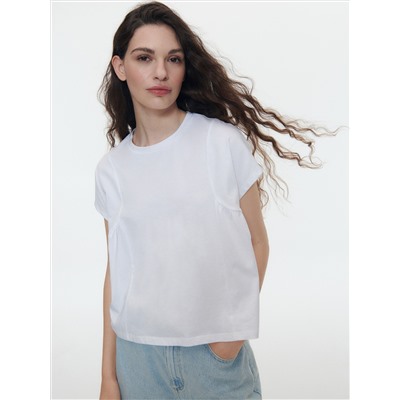 T-Shirt im Boxy-Stil aus Baumwolle