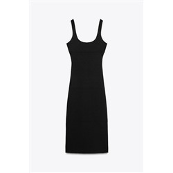 DRESS WITH CONTRAST TRIMS
