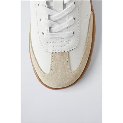RETRO LEATHER SNEAKERS