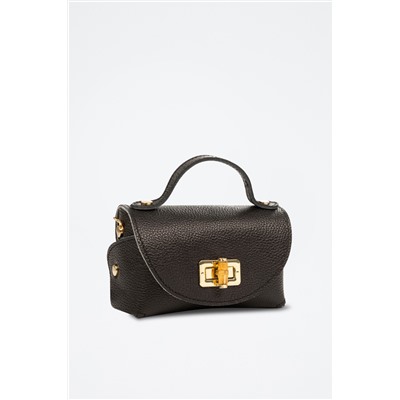 Bandolera de piel Arzano - Negro