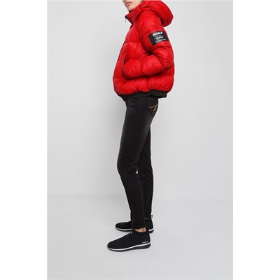 Chaqueta corta acolchada capucha
