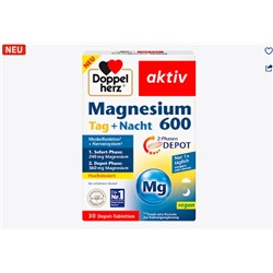 Magnesium 600 Tag + Nacht Depot-Tabletten 30 St, 52,5 g