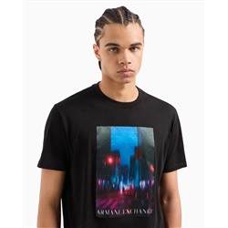 REGULAR FIT HEAVY COTTON T-SHIRT WITH ASV PHOTO PRINT