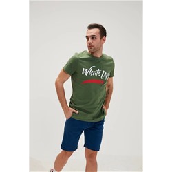 Bad Bear, Erkek Koyu Yeşil Oversıze Tişört What's Up Tee Os