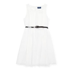 GIRLS 7-16 Pleated Chiffon Dress