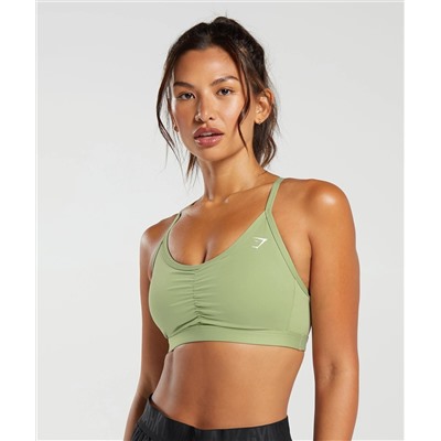 RUCHED SPORTS BRA