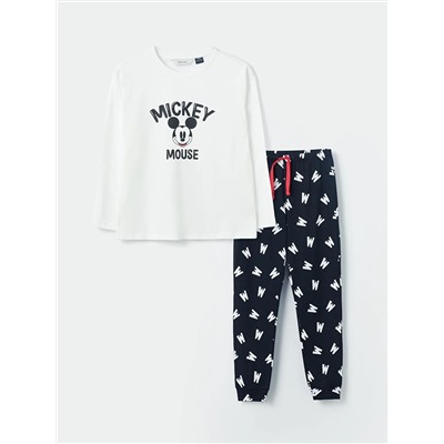 LC Waikiki Bisiklet Yaka Mickey Mouse Baskılı Uzun Kollu Kadın Pijama Takımı, LCW DREAM                                            
                                            Bisiklet Yaka Mickey Mouse Baskılı Uzun Kollu Kadın Pijama Takımı