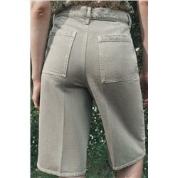 ZW COLLECTION MID-WAIST LONG BERMUDA SHORTS