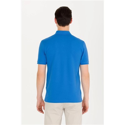Erkek Saks Basic Polo Yaka Tişört