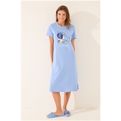 Camisón largo azul Mafalda