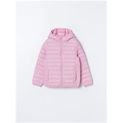 LIGHTWEIGHT HOODED PUFFER JACKET