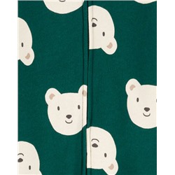 Baby Bear Hooded Fleece Jumpsuit