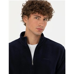 Lacivert Regular Fit Polar Sweatshirt
