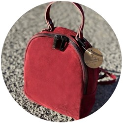 AB.Z · Pelle · mochila serraje (610) GRANATE
