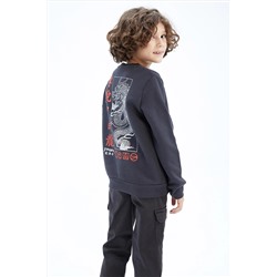 Defacto Erkek Çocuk Bisiklet Yaka Sweatshirt Y9265A622WN