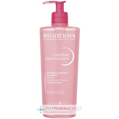 Bioderma Créaline Gel Moussant - Nettoyant Apaisant Micellaire 500 ml