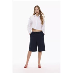 Drawstring Bermuda shorts