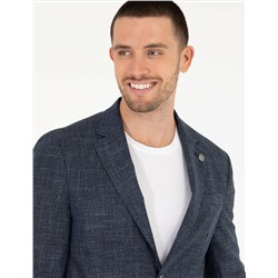Lacivert Slim Fit Blazer Ceket