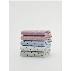 Gemusterte Socken, 5er-Pack